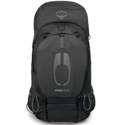 Osprey Atmos AG 65 Zaino Trekking -negozio di attrezzature per il fitness atmosag65 s22 front black 1 2