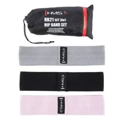 HMS Hip Band Set 3w1 Elastici Ad Anello Allenamento