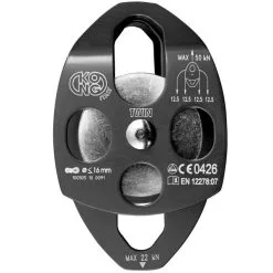 Kong Twin Carrucola Doppia Lavori In Quota Soccorso -negozio di attrezzature per il fitness kong twin carrucola black