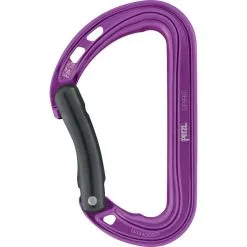 Petzl Spirit Bent Gate Moschettone Arrampicata -negozio di attrezzature per il fitness m061ab03 spirit courbe violet highres